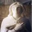 St Andrews Holborn Memorial, City of London Cemetery: Detail of finished statue, 2004 (for Stonewest Ltd)