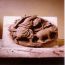 Copy of Medieval roof boss in clay. Design for stone carving, 1993