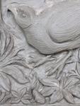 Detail of clay relief ' Woodland Nature 'series.