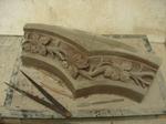 St Nicholas Church .Peper Harow.Surrey .New Ogee arch intertwinned vine leaf motif fullscale maquette for carving in stone