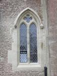 Completed Lancet window and Labelstops. Frittleworth stone.Peper Harow.Surrey.